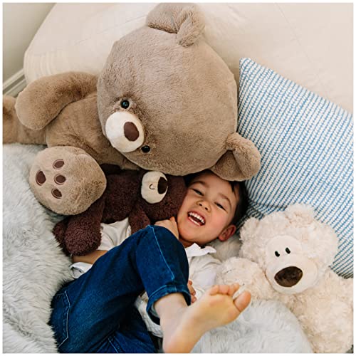 GUND Fuzzy Teddy Bear Stuffed Animal Plush, Chocolate Brown, 13.5" - Image 3