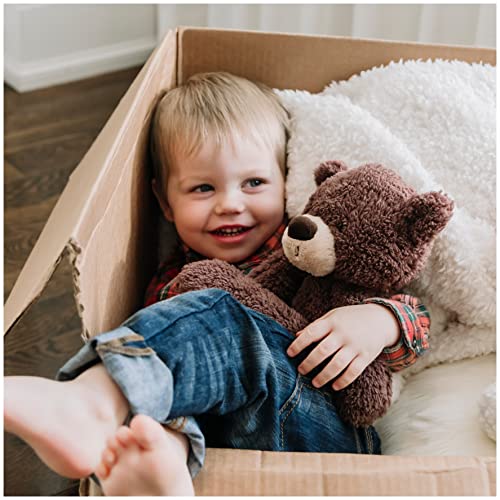 GUND Fuzzy Teddy Bear Stuffed Animal Plush, Chocolate Brown, 13.5" - Image 5