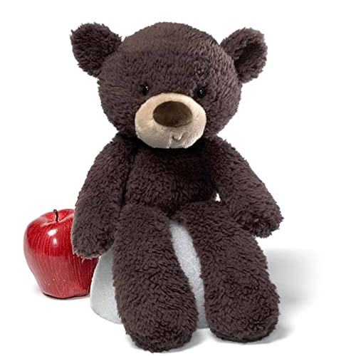GUND Fuzzy Teddy Bear Stuffed Animal Plush, Chocolate Brown, 13.5" - Image 6