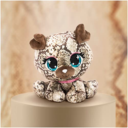 GUND P.Lushes Designer Fashion Pets Bella Boa Dog Premium Stuffed Animal Soft Plush, Snake Skin, 6” - Image 3