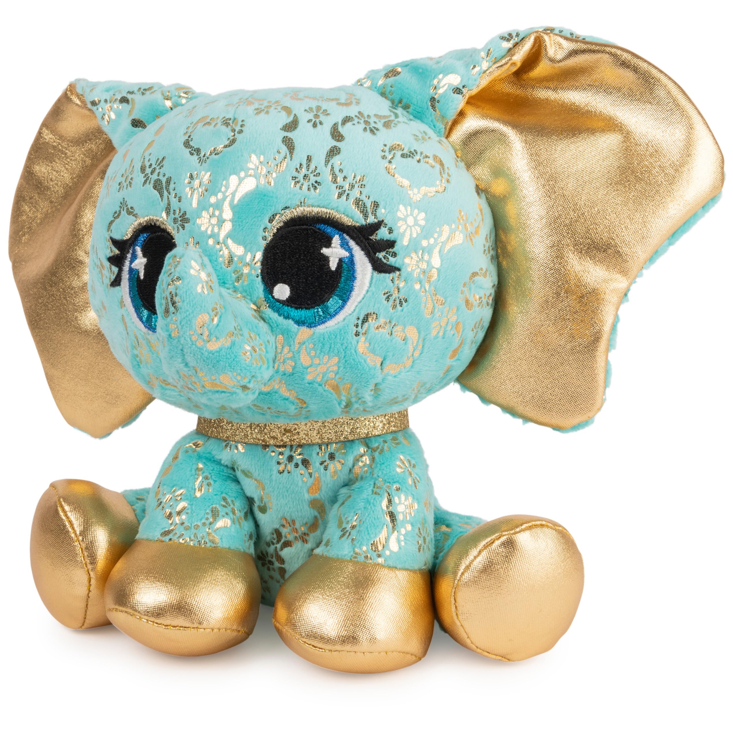GUND PLushes Designer Fashion Pets Bella L’Phante Limited Edition Elephant Stuffed Animal, Turquoise/Gold, 6” - Image 13