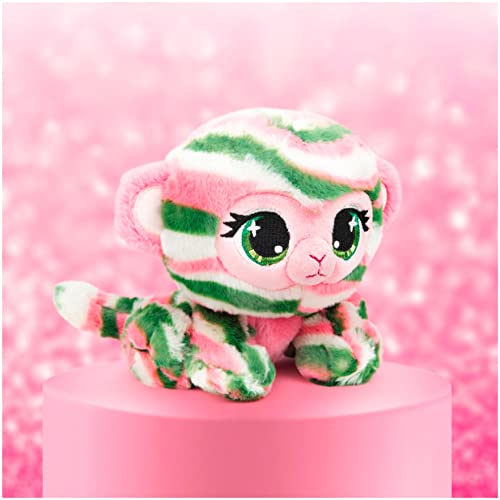 GUND P.Lushes Designer Fashion Pets Olivia Moss Monkey Premium Stuffed Animal Soft Plush, Green and Pink, 6” - Image 2