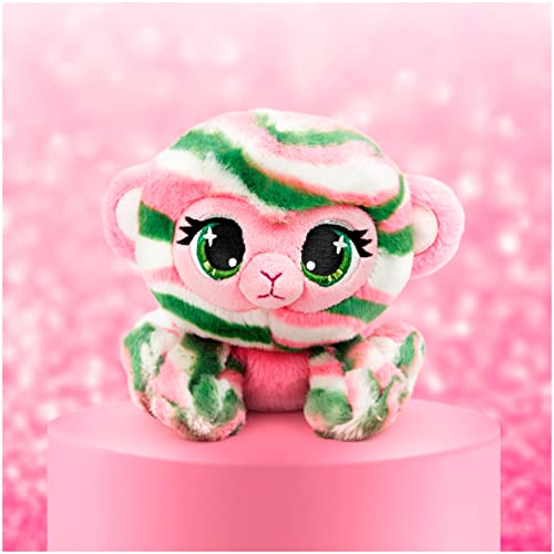 GUND P.Lushes Designer Fashion Pets Olivia Moss Monkey Premium Stuffed Animal Soft Plush, Green and Pink, 6” - Image 3