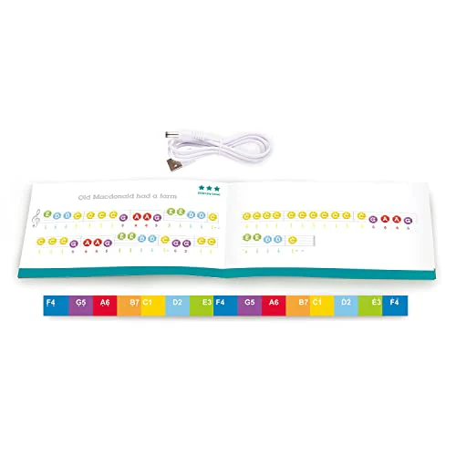 Piano, Hape Learn with Lights Black with Stool - Image 6