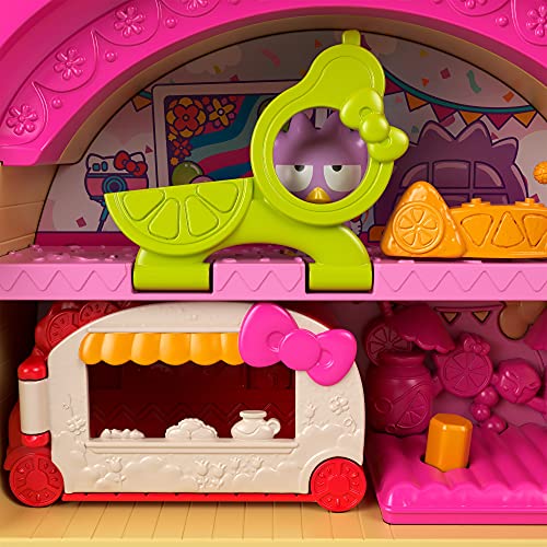 Hello Kitty Taco Party Compact Playset with 2 Sanrio Minis Figures, Stationery Notepad and Accessories - Image 4