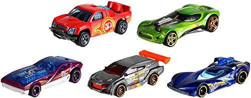 HOT WHEELS 50th Track Stars 5-pack, Car Styles May Vary - Image 2