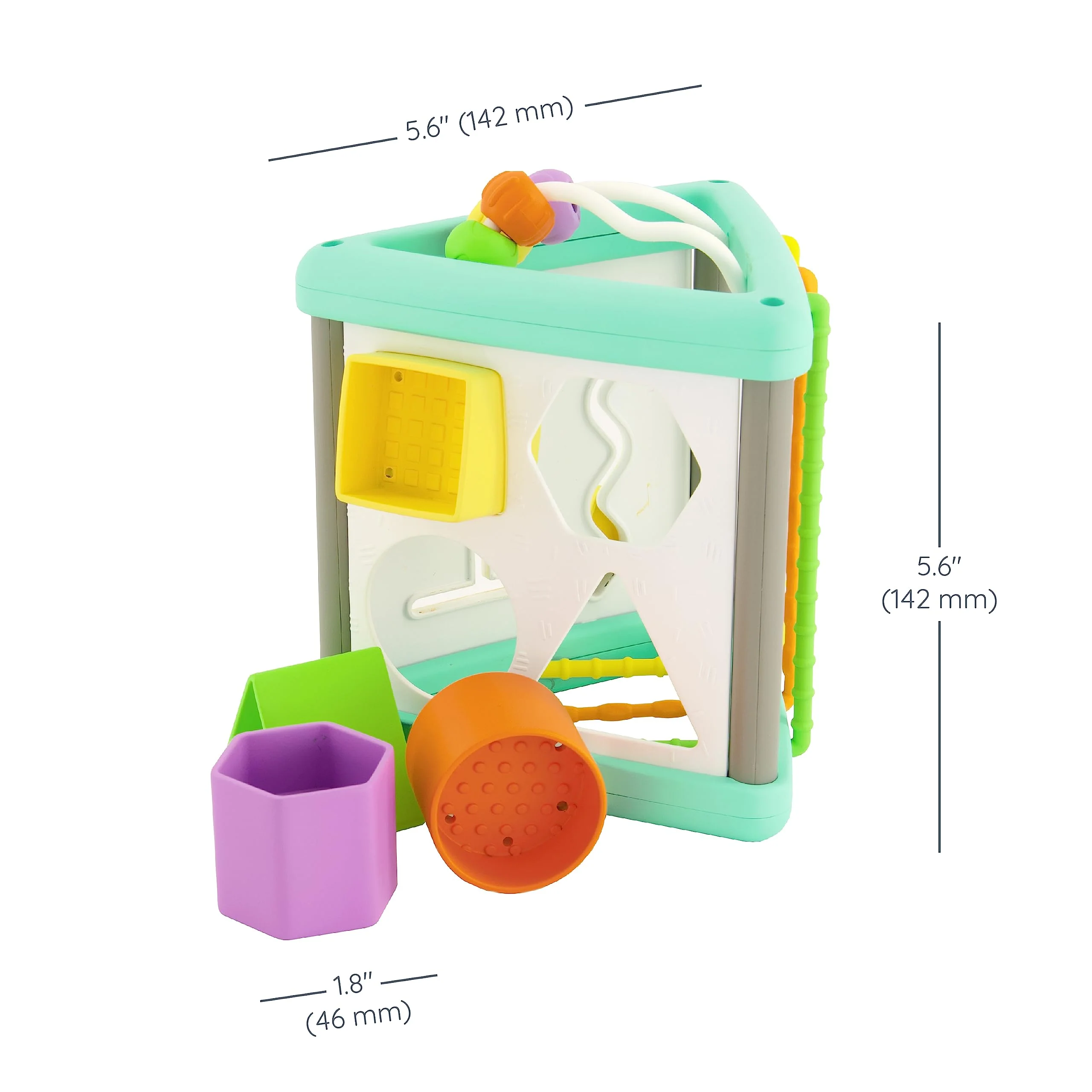 Baby Toy, Infantino Activity Triangle & Shape Sorter with 4 Shapes - Image 5