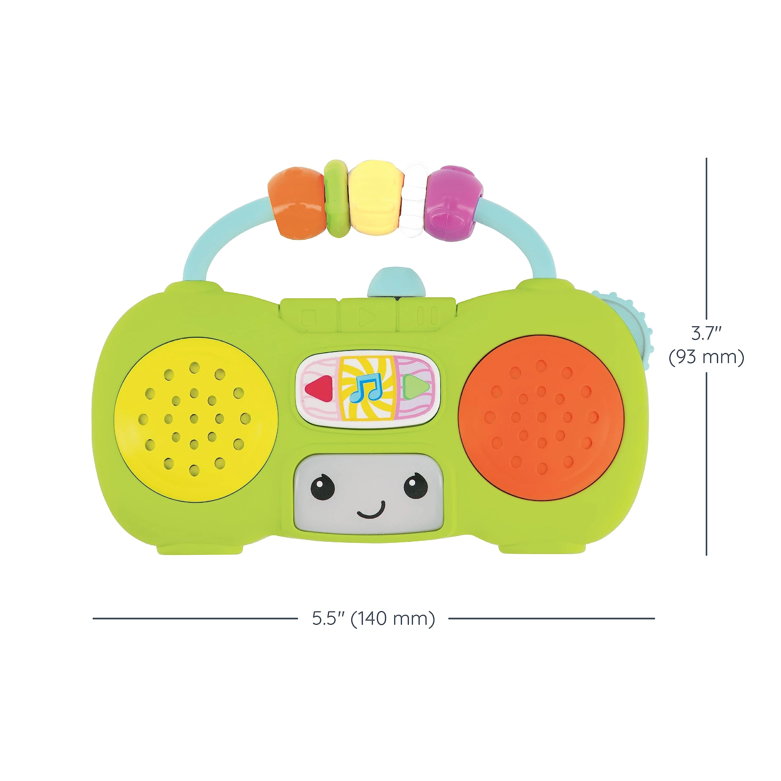 Infantino Music & Light Pretend Mini Boombox - Fine Motor Skills with Melodies & Sounds for Infants & Toddlers, 6M+ - Image 3