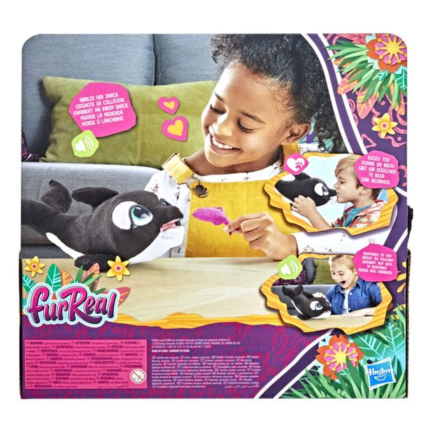 Interactive Animatronic Plush furReal Koi, the Kisser Whale - Image 4