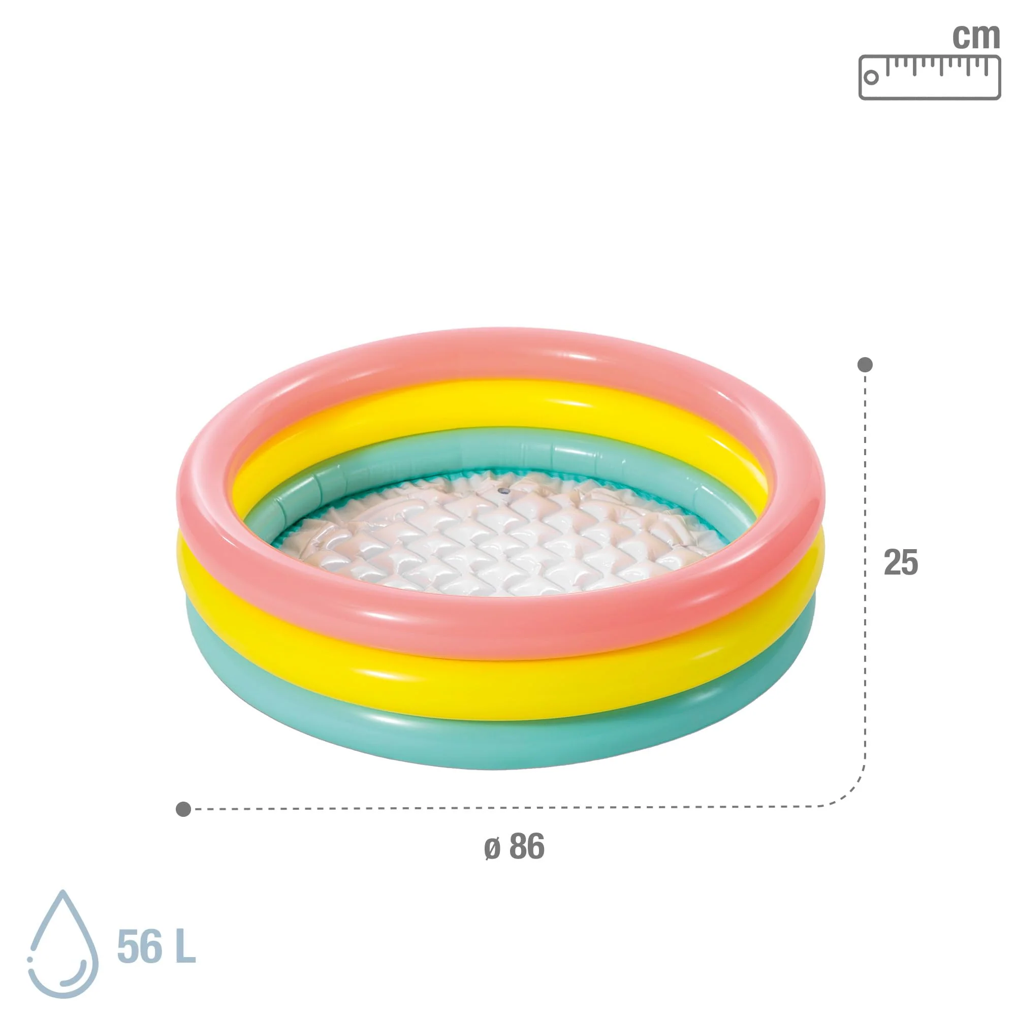 Intex Sunset Glow Baby Pool (34 in x 10 in) - Image 3