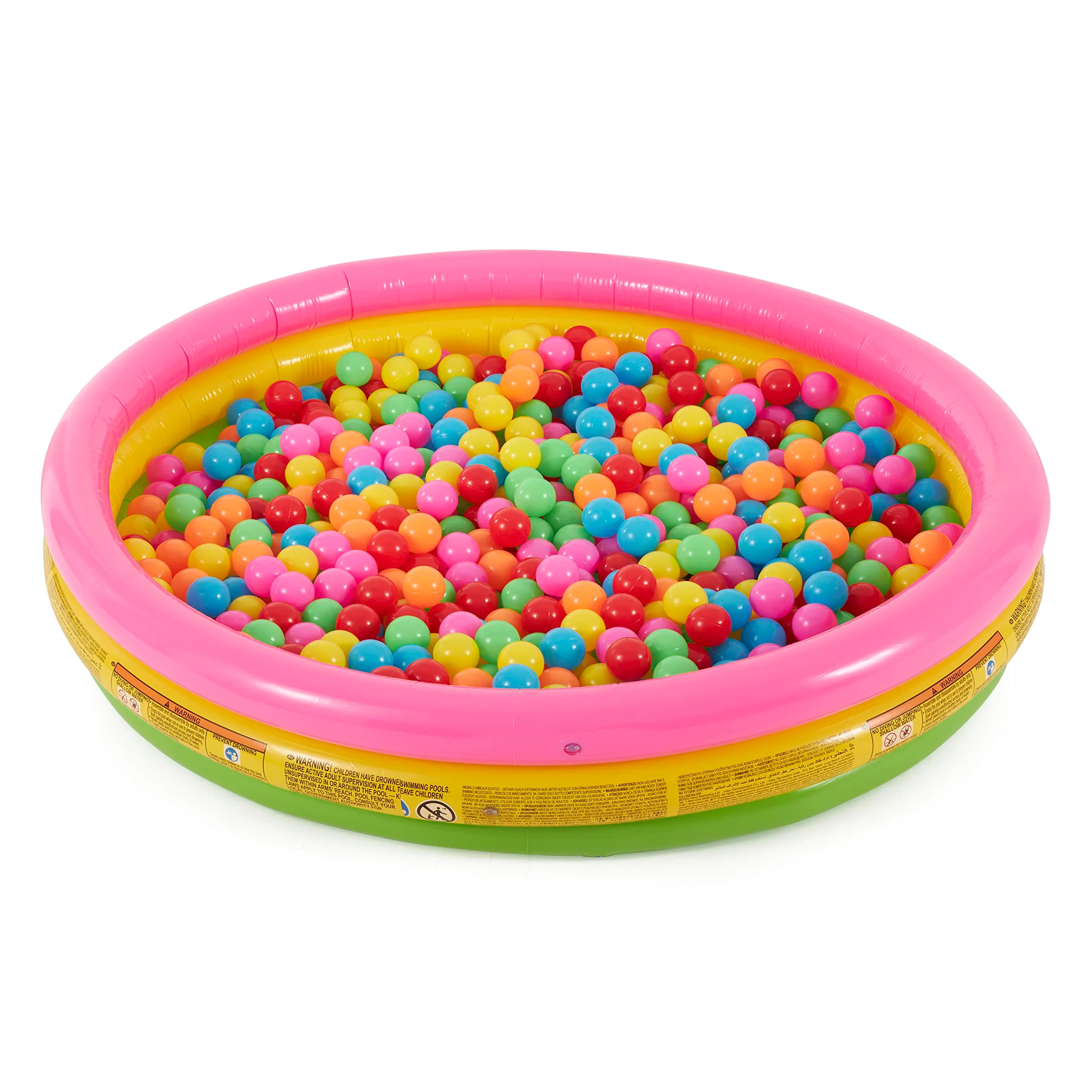 Intex Sunset Glow Inflatable Pool: 58in x 13in - 3 Ring Soft Floor - 73 gal Capacity - Repair Patch Included - Image 5