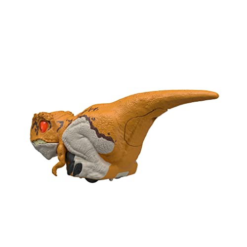 Jurassic World Dominion Uncaged Click Tracker Atrociraptor Figure Interactive Motion & Sound, Clicker Control, Orange Stylized Dinosaur Toy, Kids Gift Kids Ages 4 Years & Up - Image 3