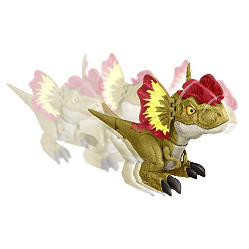 Jurassic World: Dominion Uncaged Rowdy Roars Dilophosaurus Interactive Electronic Dinosaur Figure with Motion Chomp & Sound Touch Response, Gift for Kids Ages 4 Years & Older - Image 4