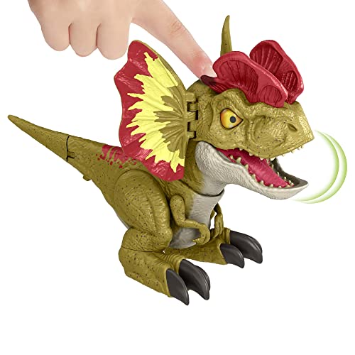 Jurassic World: Dominion Uncaged Rowdy Roars Dilophosaurus Interactive Electronic Dinosaur Figure with Motion Chomp & Sound Touch Response, Gift for Kids Ages 4 Years & Older - Image 5