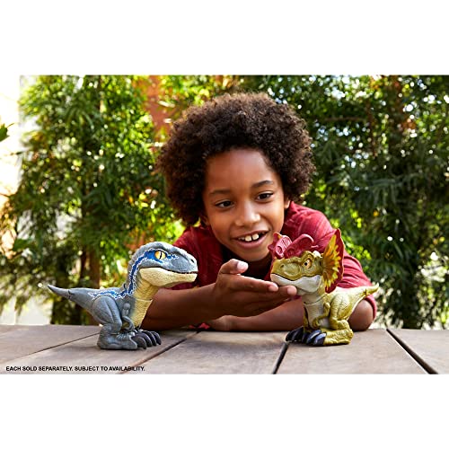 Jurassic World: Dominion Uncaged Rowdy Roars Dilophosaurus Interactive Electronic Dinosaur Figure with Motion Chomp & Sound Touch Response, Gift for Kids Ages 4 Years & Older - Image 6