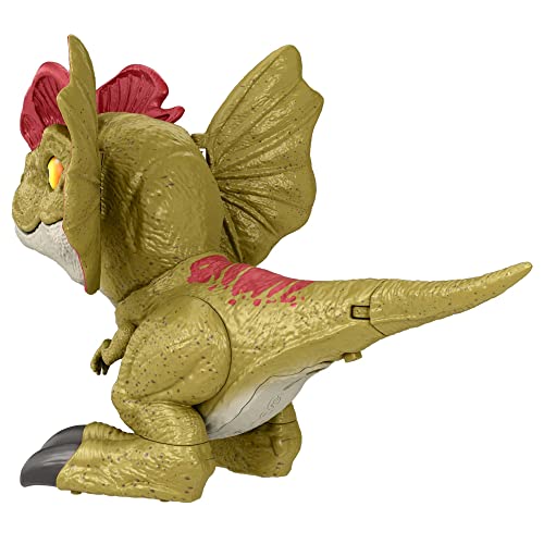 Jurassic World: Dominion Uncaged Rowdy Roars Dilophosaurus Interactive Electronic Dinosaur Figure with Motion Chomp & Sound Touch Response, Gift for Kids Ages 4 Years & Older - Image 7