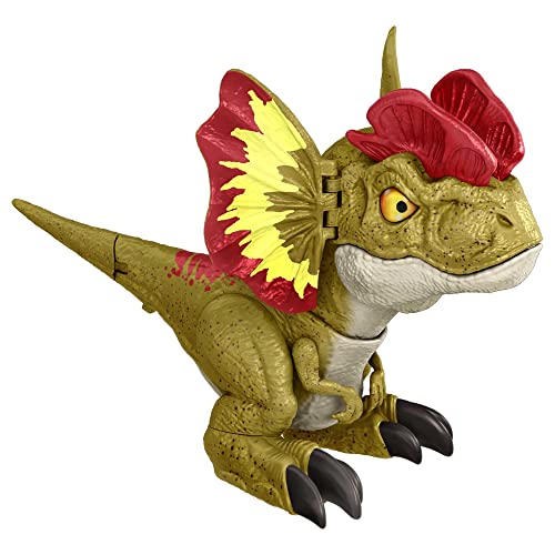 Jurassic World: Dominion Uncaged Rowdy Roars Dilophosaurus Interactive Electronic Dinosaur Figure with Motion Chomp & Sound Touch Response, Gift for Kids Ages 4 Years & Older - Image 9