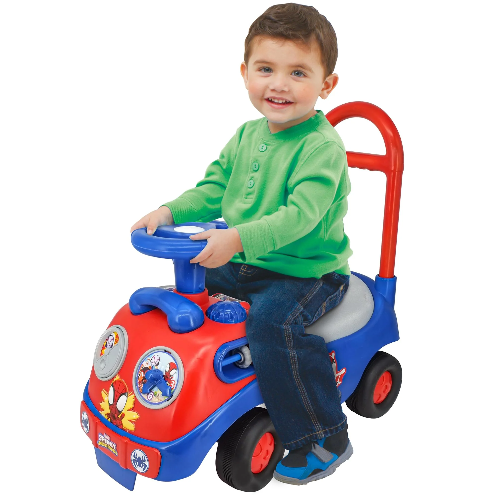 Ride On Kiddieland: My First Activity Ride-On - Amazing Spidey - Lights & Sounds, Foot to Floor Vehicle, Interactive Dashboard, Toddlers & Kids, 18-36mo - Image 5