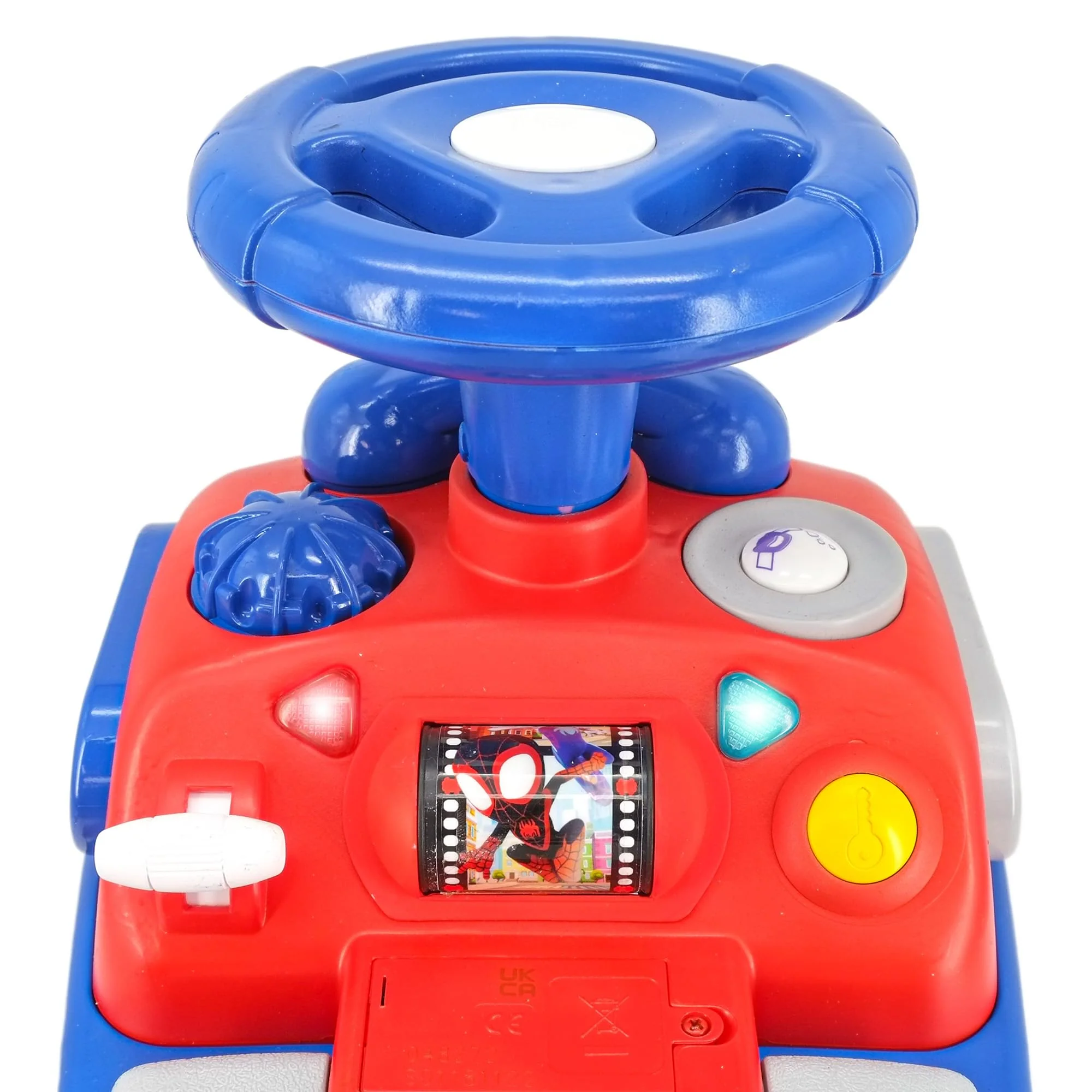 Ride On Kiddieland: My First Activity Ride-On - Amazing Spidey - Lights & Sounds, Foot to Floor Vehicle, Interactive Dashboard, Toddlers & Kids, 18-36mo - Image 7