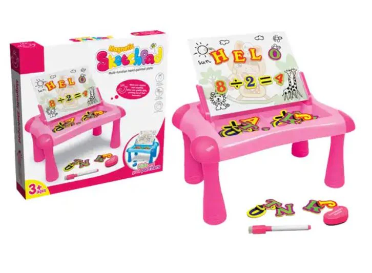 Kids Magnetic Sketchpad 2 in 1 Drawing and Writing Learning Table Toy - Image 2