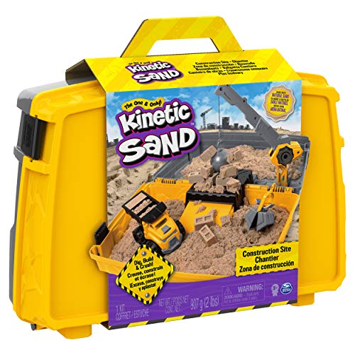 Kinetic Sand, Construction Site Folding Sandbox Playset with Vehicle - Image 3