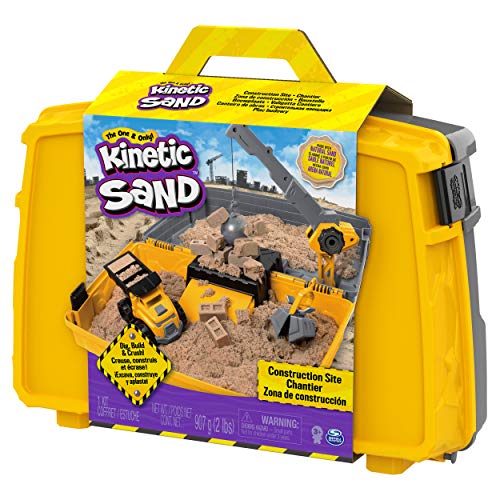 Kinetic Sand, Construction Site Folding Sandbox Playset with Vehicle - Image 4