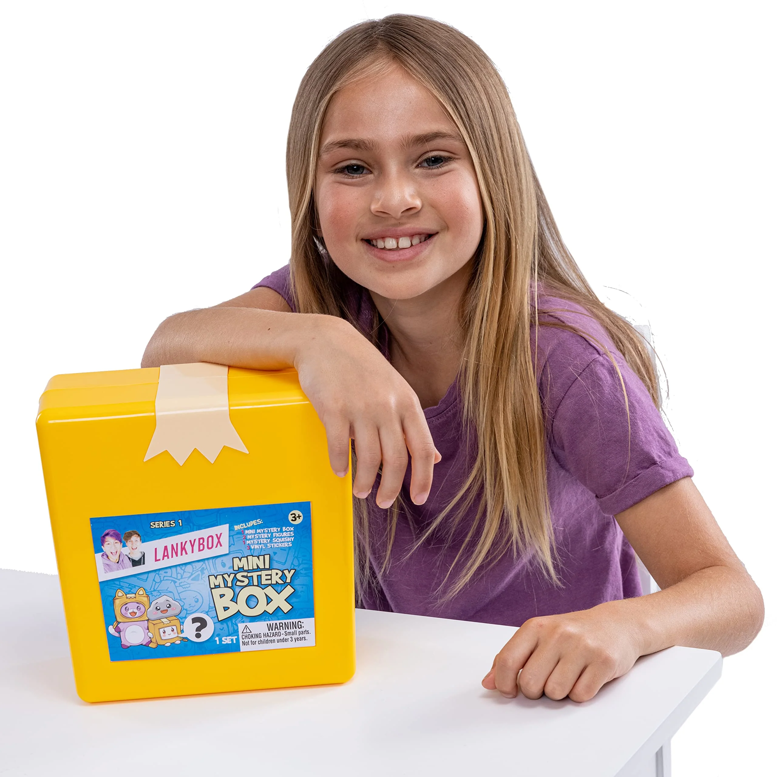 LankyBox Mini Mystery Box, for The Biggest Fans, 2 Mystery Figures, 1 Squishy Figure, a pop-it, and 3 Stickers - Image 2