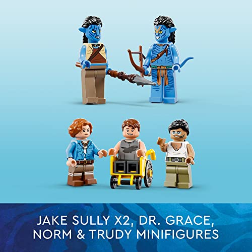 LEGO Avatar Floating Mountains Site 26 & RDA Samson 75573 Building Set - Helicopter Toy Featuring 5 Minifigures and Direhorse Animal Figure, Movie Inspired Set, Gift Idea for Kids Ages 9+ - Image 2