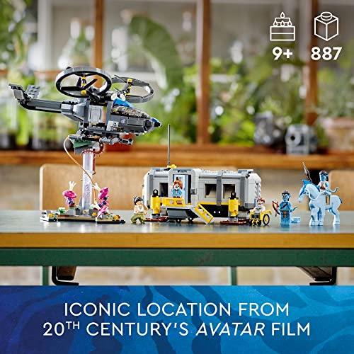 LEGO Avatar Floating Mountains Site 26 & RDA Samson 75573 Building Set - Helicopter Toy Featuring 5 Minifigures and Direhorse Animal Figure, Movie Inspired Set, Gift Idea for Kids Ages 9+ - Image 6