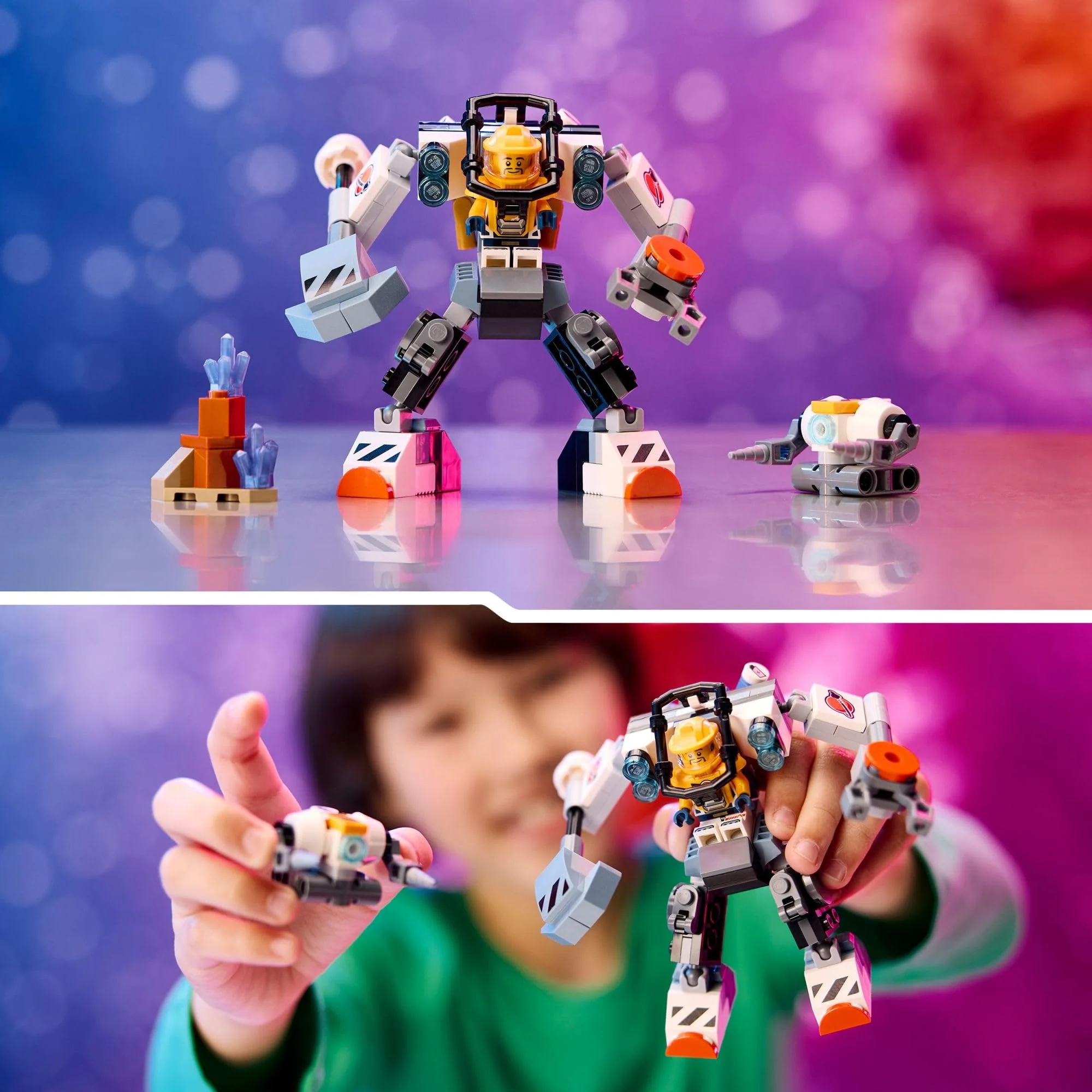 LEGO City Space Construction Mech Suit Building Set, Fun Space Toy for Kids Ages 6 and Up, Space Gift Idea for Boys and Girls Who Love Imaginative Play, includes Pilot Minifigure and Robot Toy, 60428 - Image 5