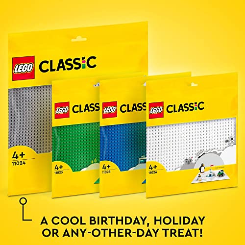 LEGO Classic White Baseplate, Square 32x32 Stud Foundation to Build, Play, and Display Brick Creations, Great for Snowy and Winter Landscapes, 11026 - Image 2