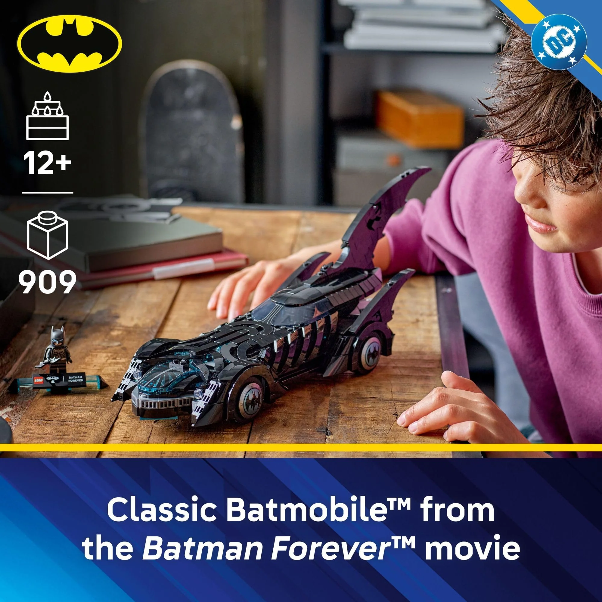 LEGO DC Batman: Batman Forever Batmobile Kids Toy - Building & Learning Toy for Girls & Boys, Ages 12+ - Model Car with Minifigure Included - Image 6