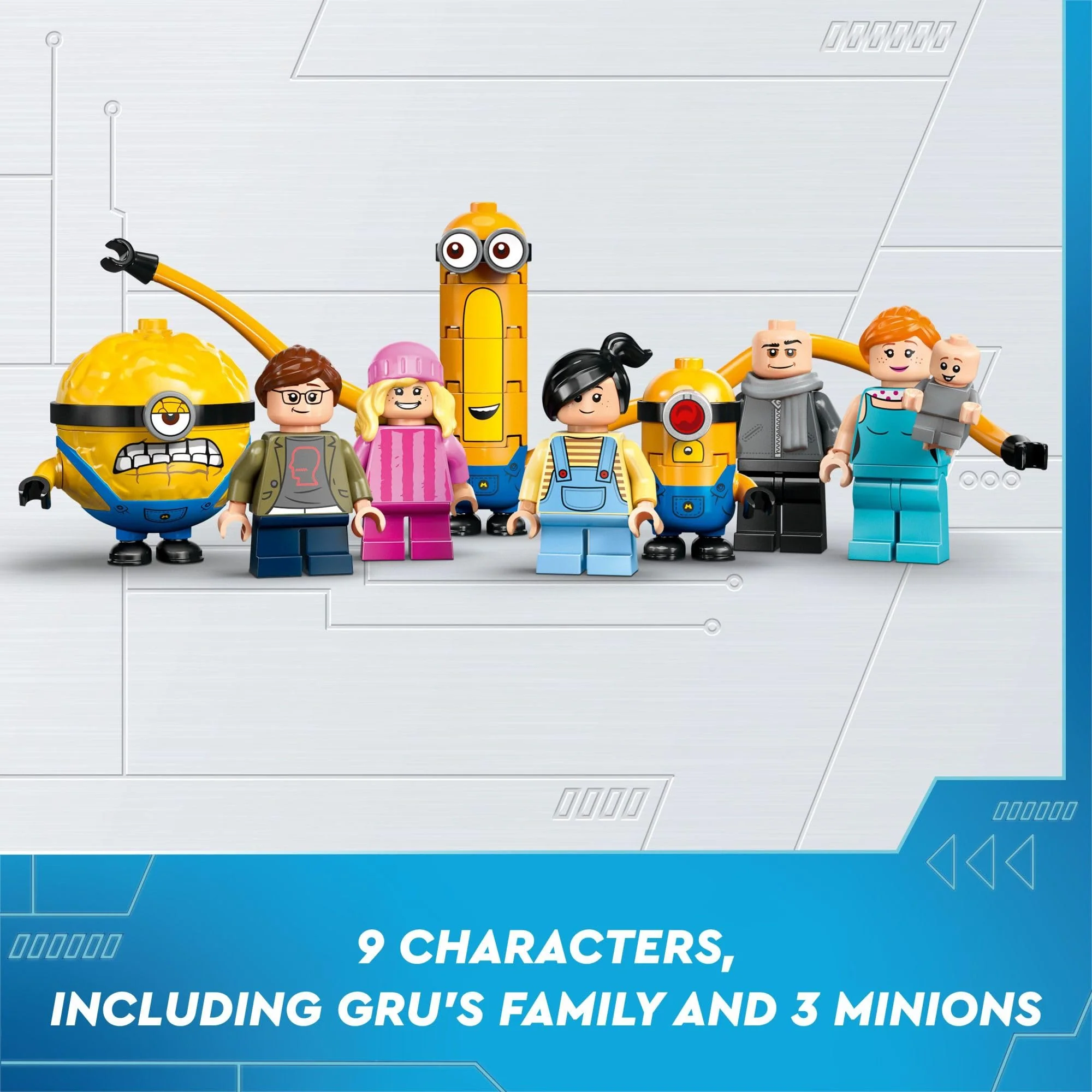 LEGO Despicable Me 4 Minions and Gru's Family Mansion, Minions Toy House and Tree Playset from Movie, Fun Despicable Me Toy, Creative Gift for Boys and Girls Aged 8 and Up, 75583 - Image 2