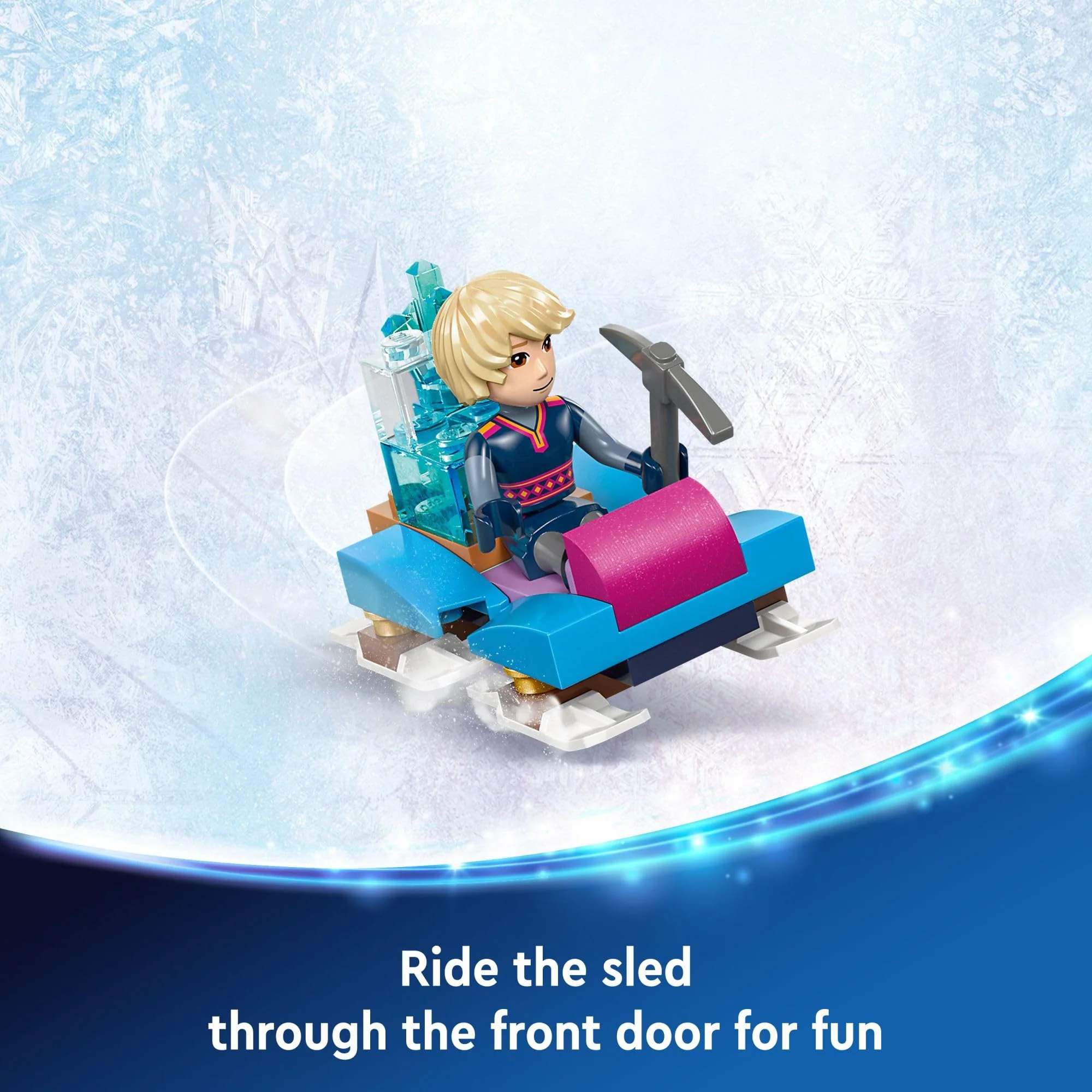 LEGO Disney Frozen Elsa’s Ice Palace Building Set for Kids, Princess Castle with Anna and Elsa Mini-Doll Figures, Disney Princess Toy Gift Idea for Girls, Boys and Movie Fans Ages 6 and Up, 43244 - Image 3