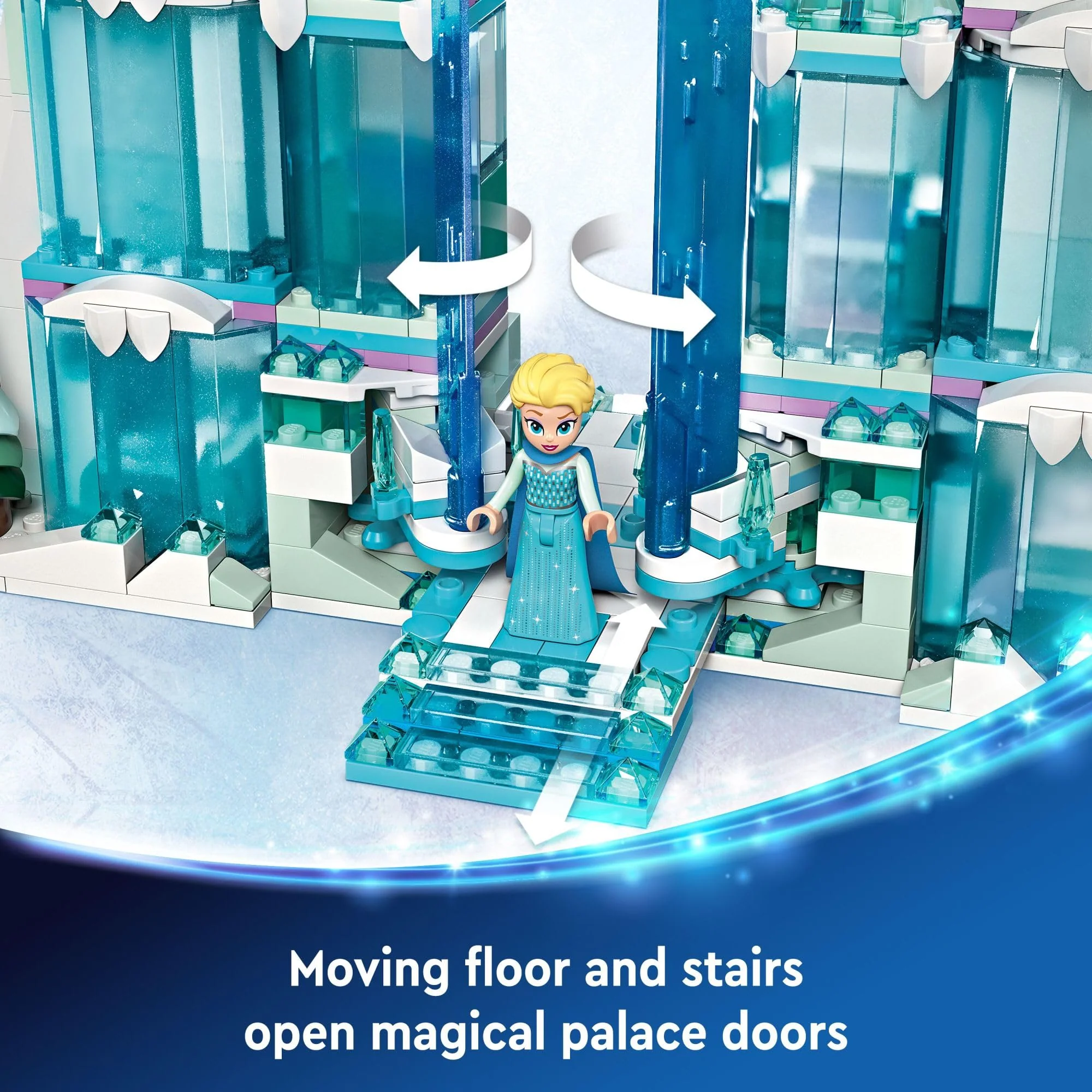 LEGO Disney Frozen Elsa’s Ice Palace Building Set for Kids, Princess Castle with Anna and Elsa Mini-Doll Figures, Disney Princess Toy Gift Idea for Girls, Boys and Movie Fans Ages 6 and Up, 43244 - Image 5
