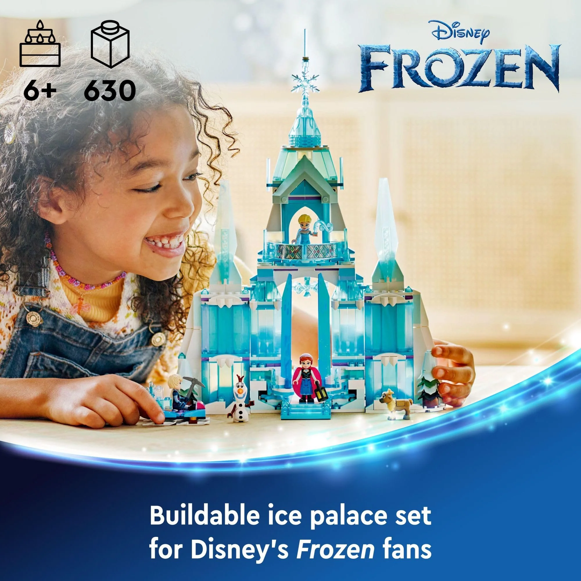 LEGO Disney Frozen Elsa’s Ice Palace Building Set for Kids, Princess Castle with Anna and Elsa Mini-Doll Figures, Disney Princess Toy Gift Idea for Girls, Boys and Movie Fans Ages 6 and Up, 43244 - Image 6