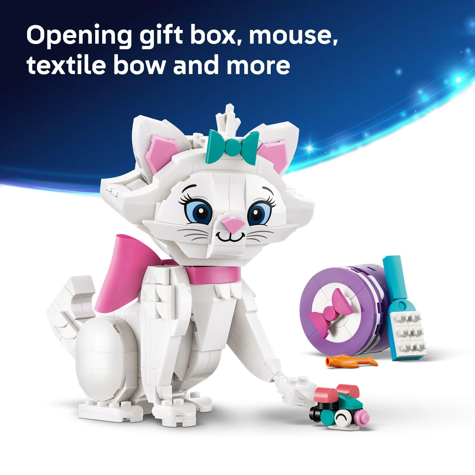LEGO Disney The Aristocats Adorable Marie Toy Building Set - Bedroom or Desk Decor for Girls & Boys, Ages 7+ - Disney Gifts for Kids & Fans - 43286 - Image 5