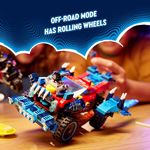 LEGO DREAMZzz Crocodile Car 71458 Building Toy Set, Rebuilds from Car to Off-Roader Truck Toy and Mini-Boat, Features 3 Minifigures, Birthday Gift for 8 Year Olds - Image 4