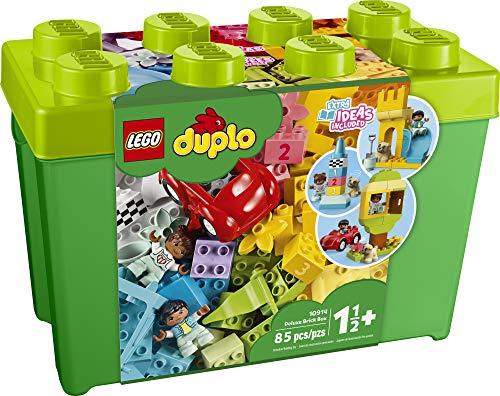 LEGO DUPLO Classic Deluxe Brick Box 10914 Starter Set with Storage Box, Great Educational Toy for Toddlers 18 Months and up, New 2020 (85 Pieces) - Image 4