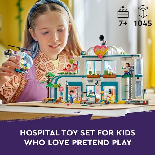 LEGO Friends Heartlake City Hospital Toy Playset, Helicopter Toy and Mini-Doll Characters, Building Set for Kids, Pretend Play, Gift for Girls and Boys Ages 7 Years Old and Up, 42621 - Image 6