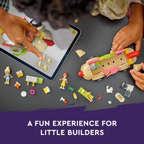 LEGO Friends Hot Dog Food Truck Toy with Mini Doll Characters and Cat Figure, Pretend Play Food, Toy Van, Creative Gift for Kids, Girls, and Boys, Ages 4 Years Old and Up, 42633 - Image 5