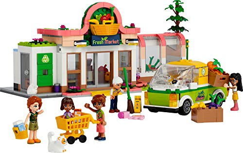 LEGO Friends Organic Grocery Store , Supermarket Toy Shop for Girls and Boys 8 Plus Years Old, Playset with Truck & 4 Mini-Dolls - Image 6