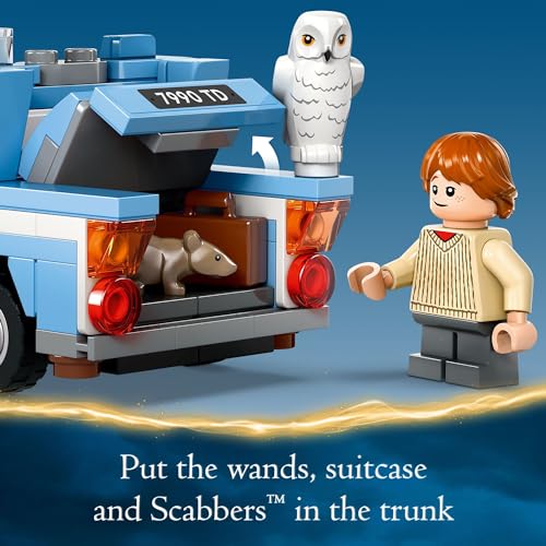 LEGO Harry Potter Flying Ford Anglia, Buildable Car Toy with 2 Minifigures for Role Play, Fantasy Playset for Kids, Harry Potter Car, Gift for Boys, Girls and Any Fan Ages 7 and Up, 76424 - Image 3