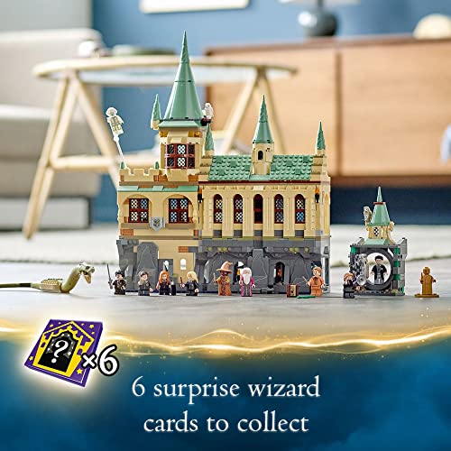 LEGO Harry Potter Hogwarts Chamber of Secrets 76389 Castle Toy with The Great Hall, 20th Anniversary Model Set with Collectible Golden Voldemort Minifigure and Glow-in-The-Dark Nearly Headless Nick - Image 2