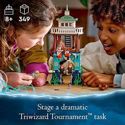 LEGO Harry Potter Triwizard Tournament: The Black Lake , Goblet of Fire Building Toy Playset for Kids, Boys & Girls with Boat Model and 5 Minifigures - Image 6