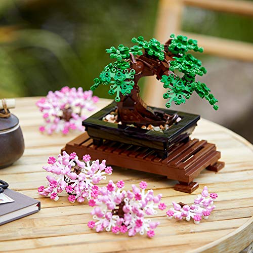 LEGO Icons Bonsai Tree Building Set for Adults, Plants Home Décor, DIY Projects - Image 2