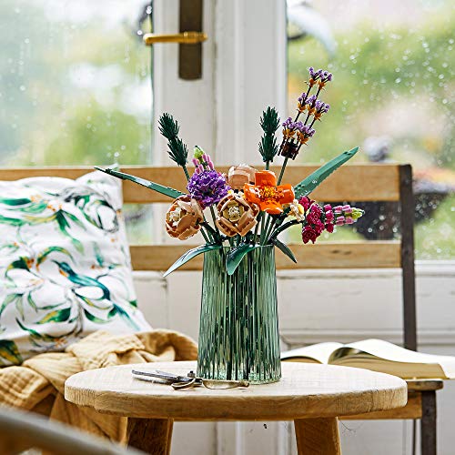 LEGO Icons Flower Bouquet 10280 Artificial Flowers, Set for Adults, Decorative Home Accessories, for Her and Him, Botanical Collection - Image 2