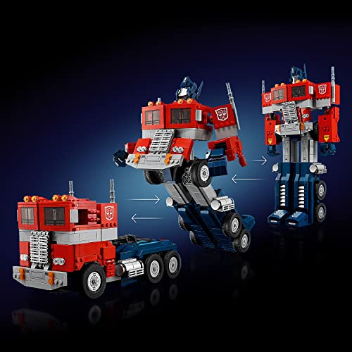 LEGO Icons Optimus Prime 10302 Transformers Figure Set, Collectible Transforming 2in1 Robot and Truck Model Building Kit for Adults - Image 6