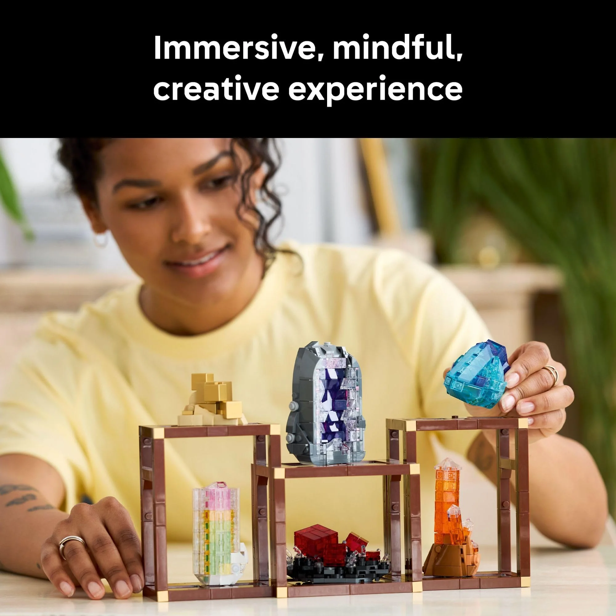 LEGO Ideas Mineral Collection Building Set for Adults, Ages 18+ - Bedroom or Office Decor with 3 Display Shelves - Unique Gift Idea for Men & Women - 21362 - Image 6