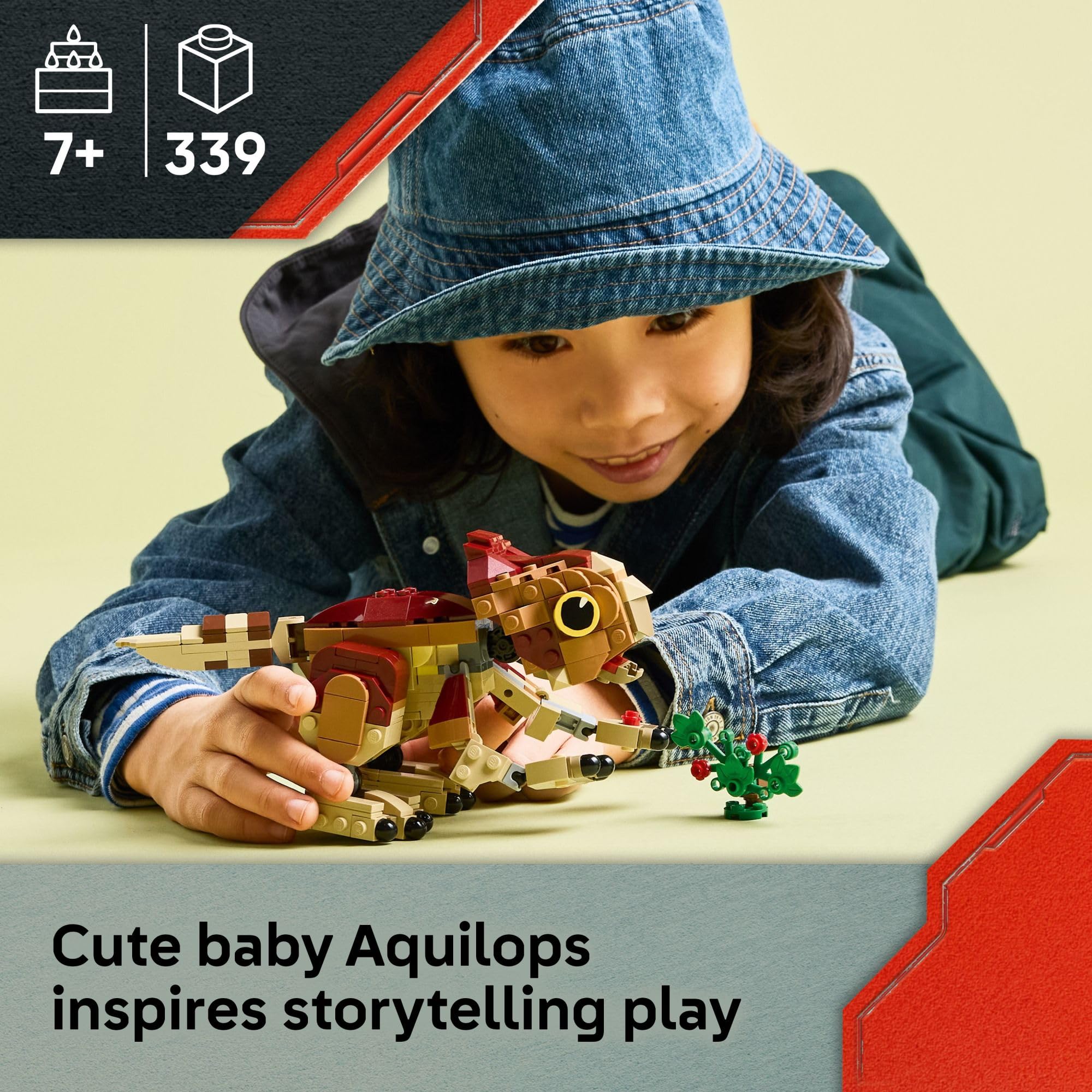 LEGO Jurassic World Baby Dinosaur Dolores: Aquilops Kids Toy - Educational and Learning Toy for Girls & Boys, Ages 7+ - Pretend Play Gift Idea for Birthdays - 76970 - Image 6